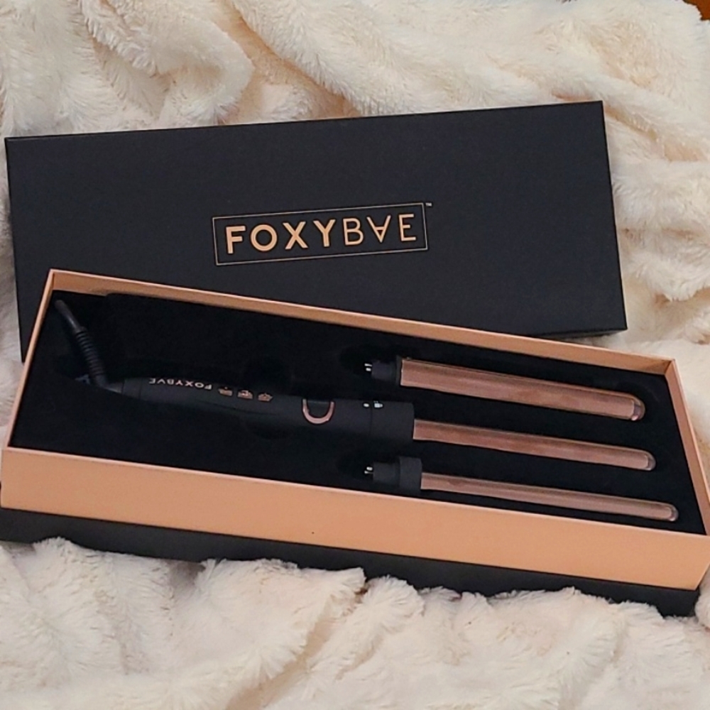 COPY - Rose gold trinity interchangeable curling wand by FOXYBAE